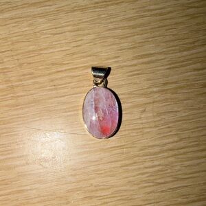 Pink Oval Moonstone Pendant Necklace — Women’s Jewelry